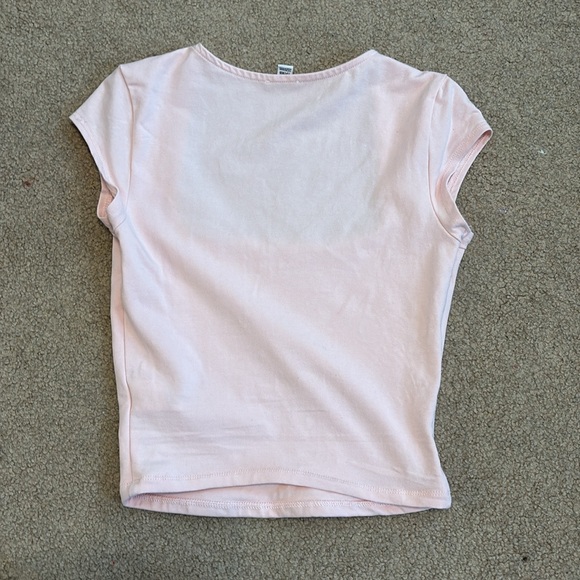 Garage square neck baby pink top - Picture 2 of 2